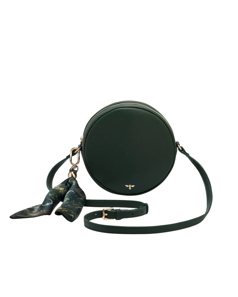 Chloe Circle Bag in Forest Green