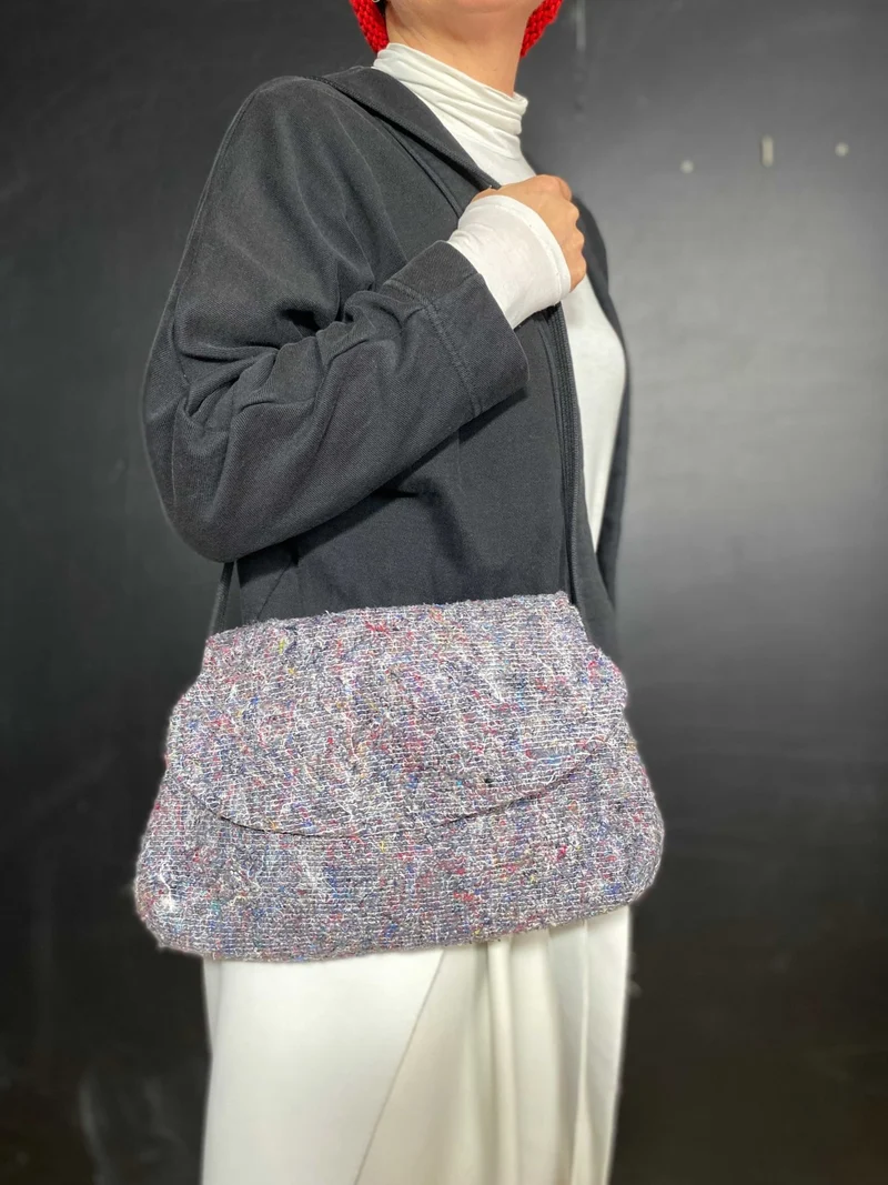 Upcycling Handtasche aus einer Packdecke